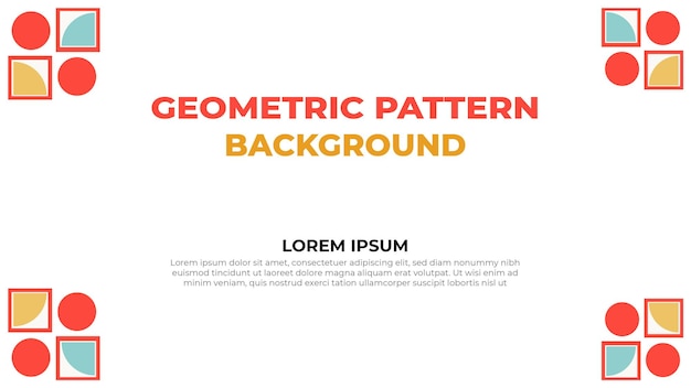 Abstracte kleurrijke geometrische patroon achtergrond ontwerpsjabloon