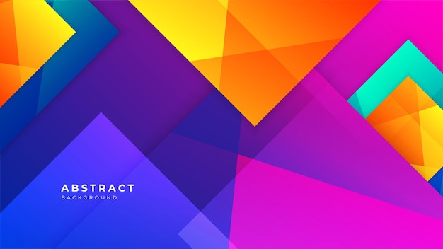 Abstracte kleurrijke levendige levendige geometrische vormen vector technische achtergrond voor ontwerp brochure folder Geometrische kleurrijke levendige levendige vormen behang voor poster presentatie bestemmingspagina