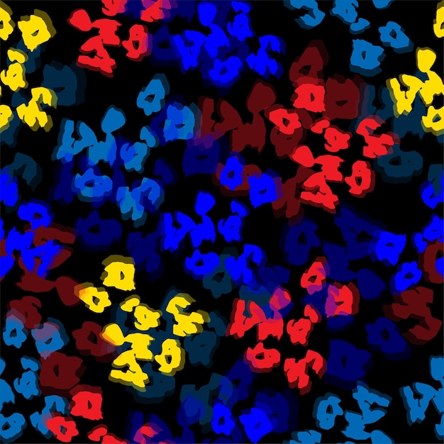Abstracte kleurrijke vlekken naadloos waterverfpatroon op ivoren achtergrond verspreide vlekken confetti