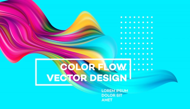 Abstracte kleurrijke vloeiende achtergrond