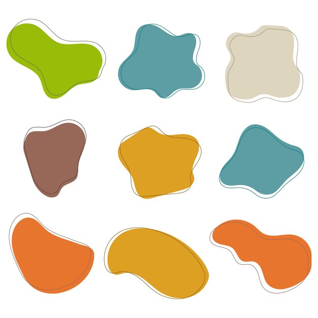 Abstracte kleurrijke vormen