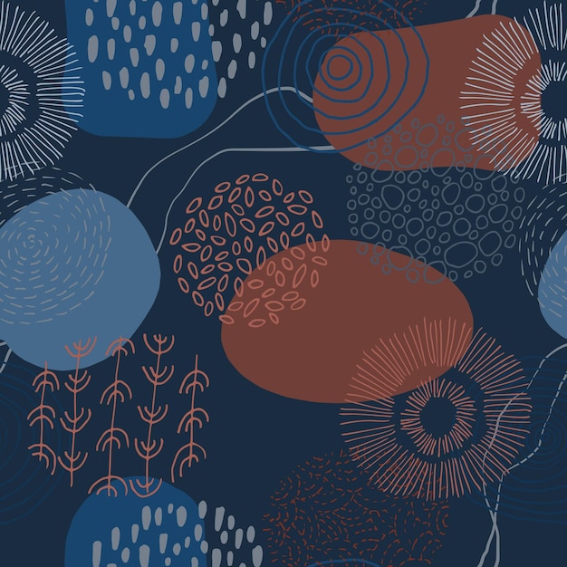 Abstracte kunst achtergrond in pastelkleuren Kleurrijk naadloos patroon