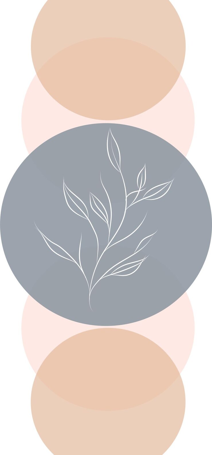 Vector abstracte kunst, vector delicaat bladwaterverfbehang, boho