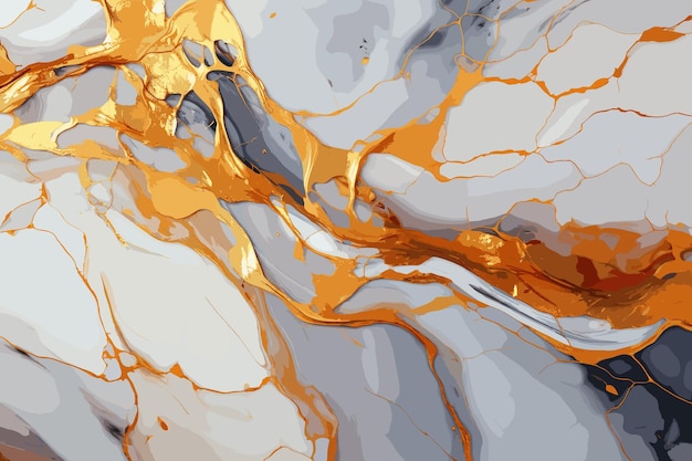 Abstracte kunst vector illustratie Gouden textuur met de hand getekende vector illustratie