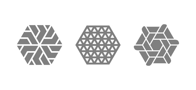 Abstracte kunst vector set met zwarte geometrische vormen vlak ontwerp geïsoleerde iconen en gestructureerde
