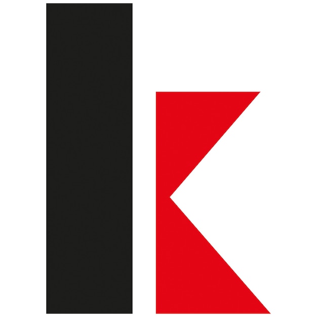 Abstracte letter k pictogram voor branding