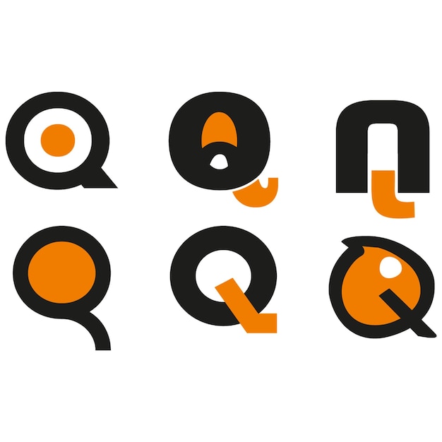 Abstracte letter Q-pictogram voor branding