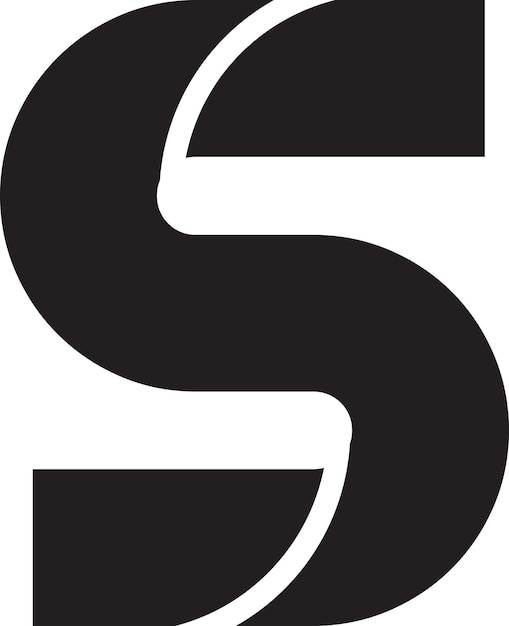 Abstracte letter S logo afbeelding in trendy en minimalistische stijl