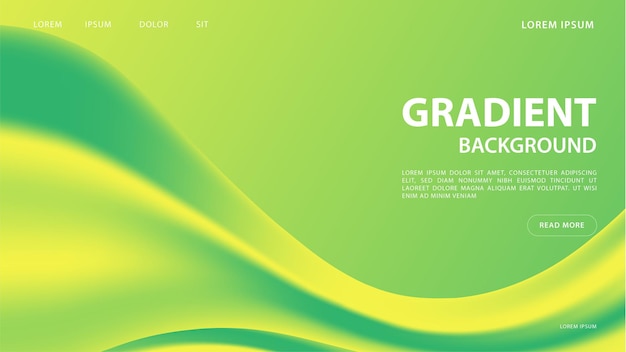 Abstracte levendige gradiëntachtergrond in groene tinten. voor grafisch kleurrijk ontwerp, lay-outontwerpsjabloon voor brochure.