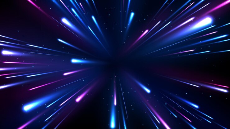 Vector abstracte lichtsnelheid bewegingseffect breedbeeld achtergrond vectorillustratie