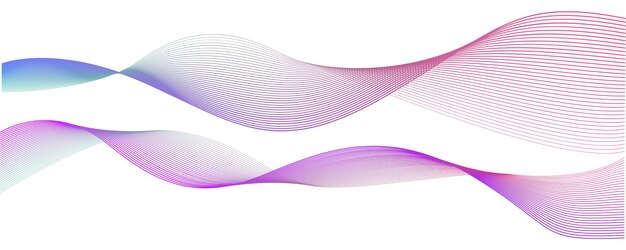 Abstracte lijn futuristische stijl achtergrond vloeiend golfpatroon 3D curve halftone technologie vector c