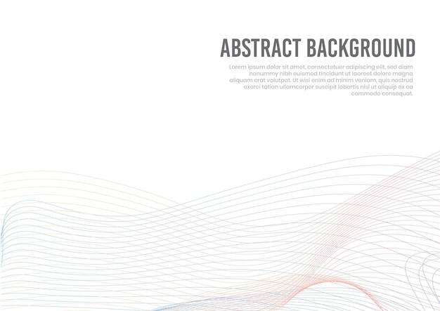 abstracte lijn op witte achtergrond sjabloon