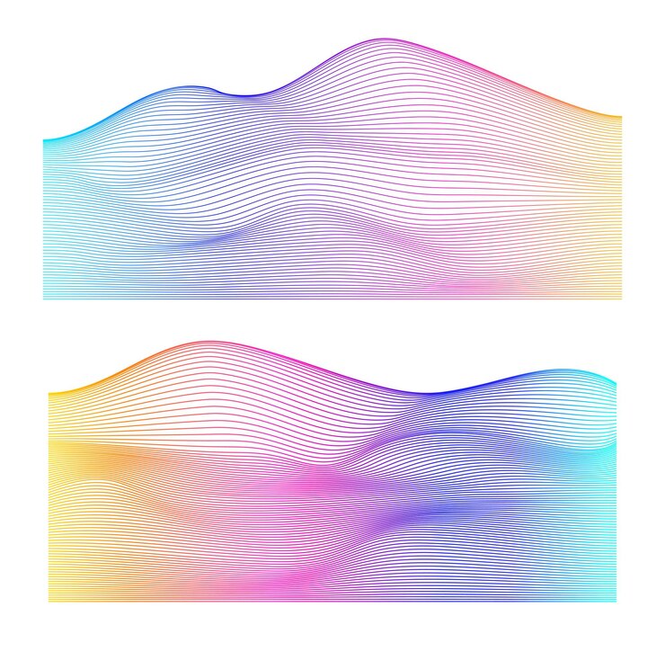 Vector abstracte lijnen zwart wit ontwerpelement op witte achtergrond van hoekgolven vector illustratie eps 10 voor grunge elegante visitekaartje print brochure flyer banners cover boek label stof