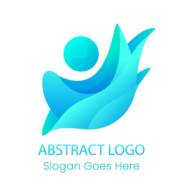 Abstracte lineaire plus pad kruis menselijke gradiënt logo icoon ontwerp moderne minimale stijl illustratie M