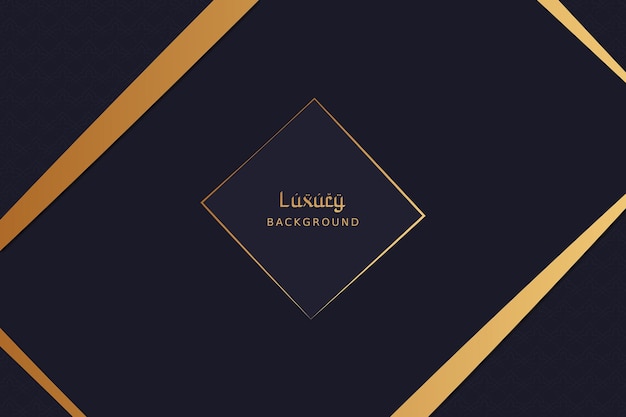 Abstracte luxe achtergrond met gouden rand Vector patroon achtergrond