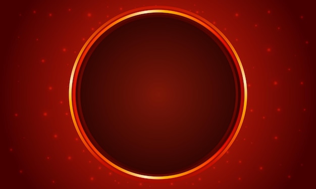 Abstracte luxe glanzende cirkel rode vector donkere achtergrond met plaats voor tekst