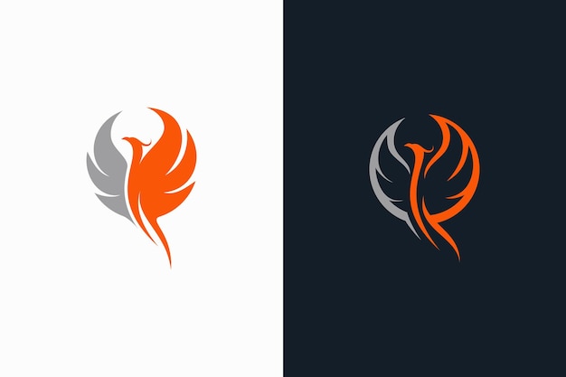 Vector abstracte luxe phoenix logo vector