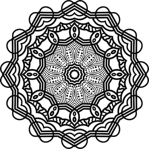 Abstracte Mandala-patroon. vectorillustratie