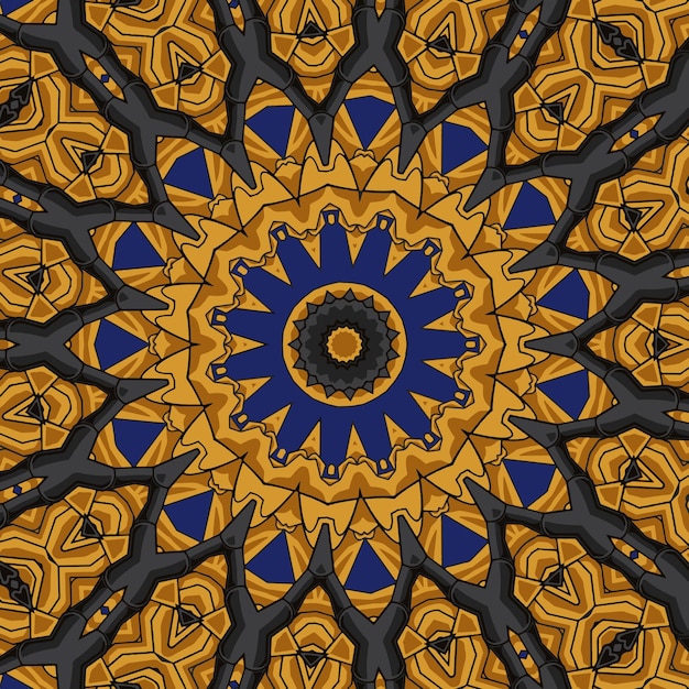 Abstracte Mandala vintage Indiase textiel etnische naadloze patroon sier