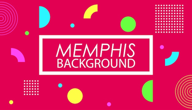 abstracte meetkundeachtergrond met het ontwerpelement van Memphis. modern behang voor presentatie.