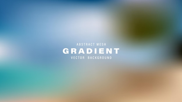 Abstracte Mesh Gradient Vector achtergrond Blauw Teal Bruin Blends