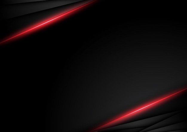 Abstracte metaal rode zwarte achtergrond met contraststrepen. Abstract vector grafisch brochureontwerp