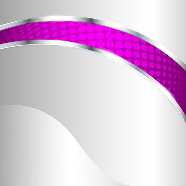 Abstracte metalen achtergrond met violet element vectorillustratie