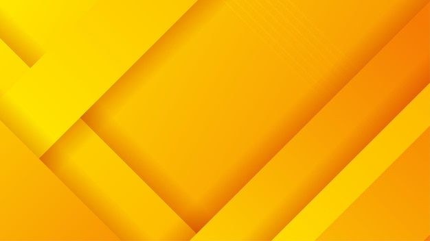 Abstracte minimale oranje en gele achtergrond met geometrische creatieve en minimale gradiëntconcepten voor het conceptbeeld van de bestemmingspagina van posters, banners