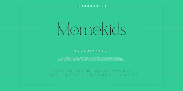 Abstracte mode lettertype alfabet. Minimale moderne stedelijke lettertypen voor logo, merk enz. Typografielettertype