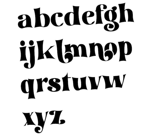 Vector abstracte mode lettertype alfabet minimale moderne stedelijke lettertypen voor logo merk etc