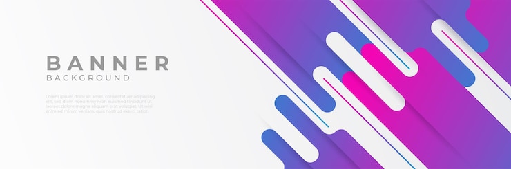 Vector abstracte moderne blauwe technologie horizontale webbanner ontwerpsjabloon achtergronden