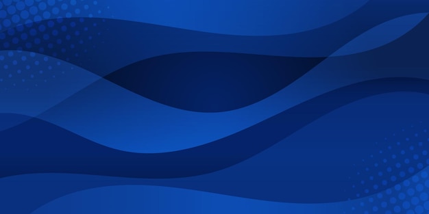 Vector abstracte moderne blauwe vloeibare vorm achtergrond moderne golf sjabloonontwerp voor spandoek