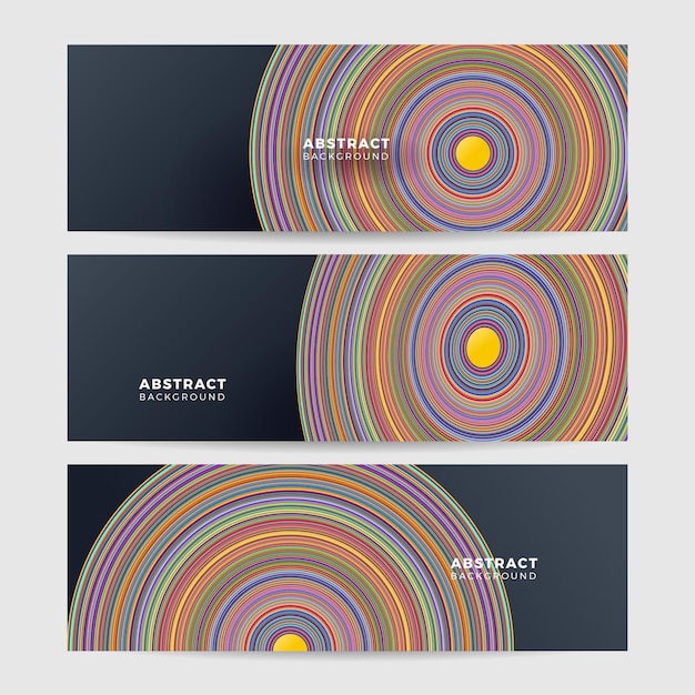 Abstracte moderne kleurrijke geometrische banner achtergrond ontwerpsjabloon Dynamisch getextureerd geometrisch element Moderne gradiënt lichte vectorillustratie