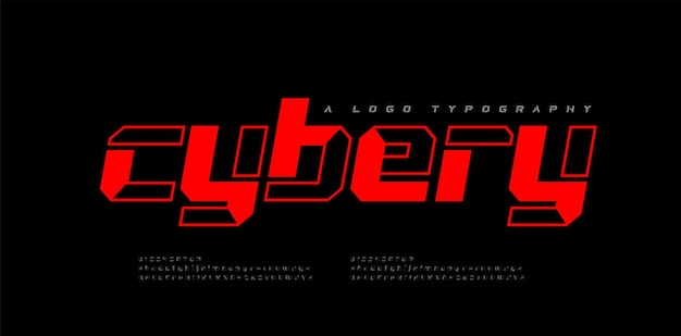 Abstracte moderne stedelijke alfabet lettertypen typografie sport spel technologie mode digitale toekomstige creatieve logo lettertype vectorillustratie