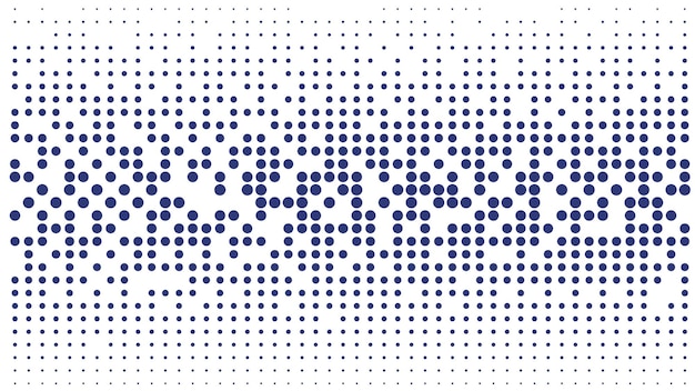 Abstracte moderne vectortechnologie futuristische stijl big data blauw geometrisch cirkelpatroon op witte b