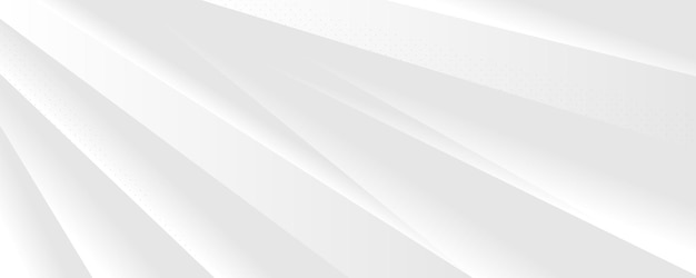 Abstracte moderne witte en grijze papierglans geometrische achtergrondontwerp voor presentatie poster