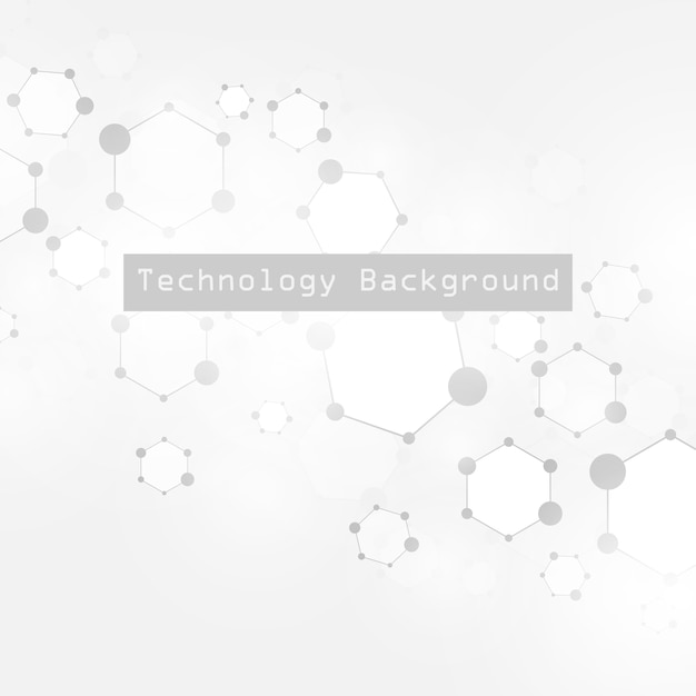 Abstracte moleculaire achtergrondtechnologie.