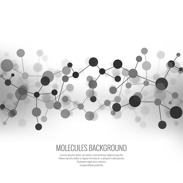 Abstracte moleculen achtergrond vector