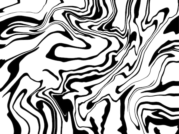 Abstracte monochrome vloeibare achtergrond Zwarte en witte golvende marmeren textuur