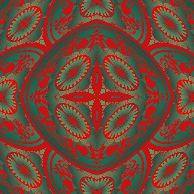 Abstracte naadloze gestructureerde achtergrond in groene en rode kleuren