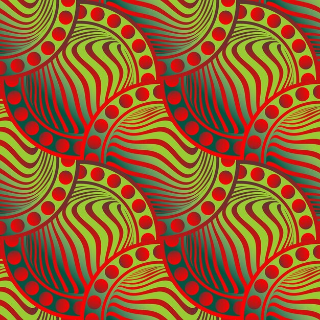 Abstracte naadloze gestructureerde achtergrond met groene kleur gecombineerd met rode kleur