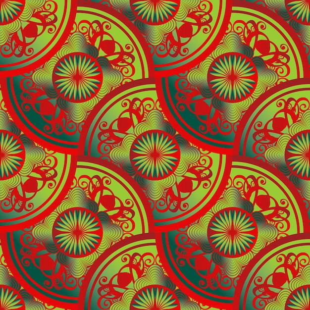 Abstracte naadloze gestructureerde achtergrond met groene kleur gecombineerd met rode kleur