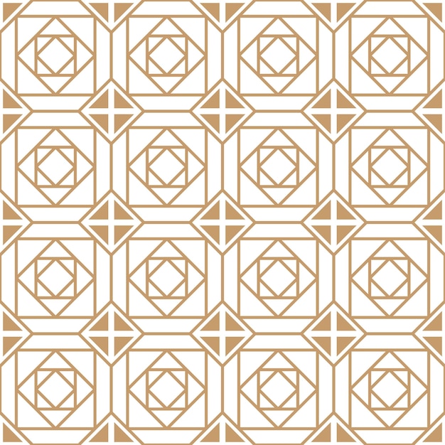 Vector abstracte naadloze gouden patroon achtergrond. lineaire vorm vector illustratie.