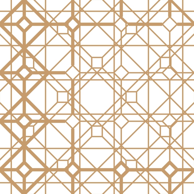 Vector abstracte naadloze gouden patroon achtergrond. lineaire vorm vector illustratie.