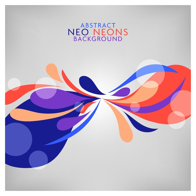 Vector abstracte neo neons-achtergrond