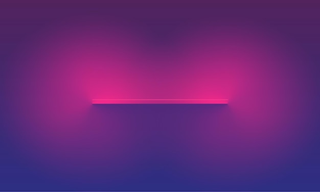 Abstracte neon achtergrond gloed roze stok op paarse muziek voorbladsjabloon