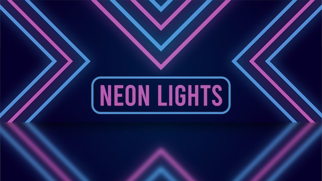 Vector abstracte neon gloeiende lichten achtergrond