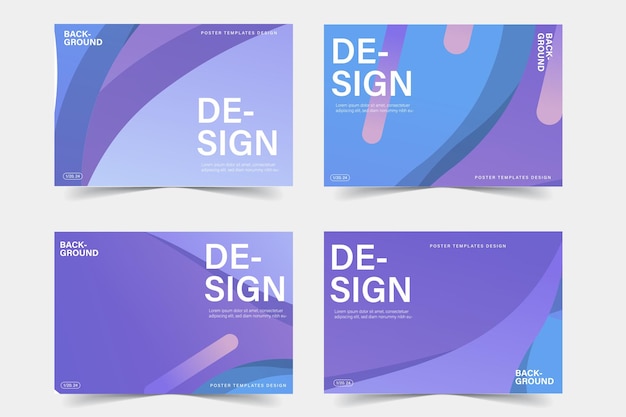 Abstracte ontwerpbanner sjablonen