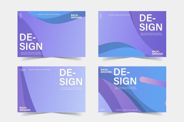 Abstracte ontwerpbanner sjablonen