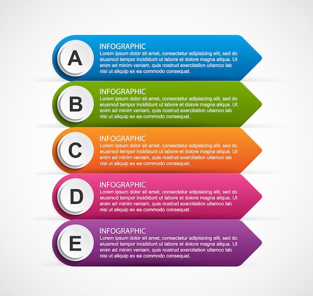 Abstracte opties infographics sjabloon.